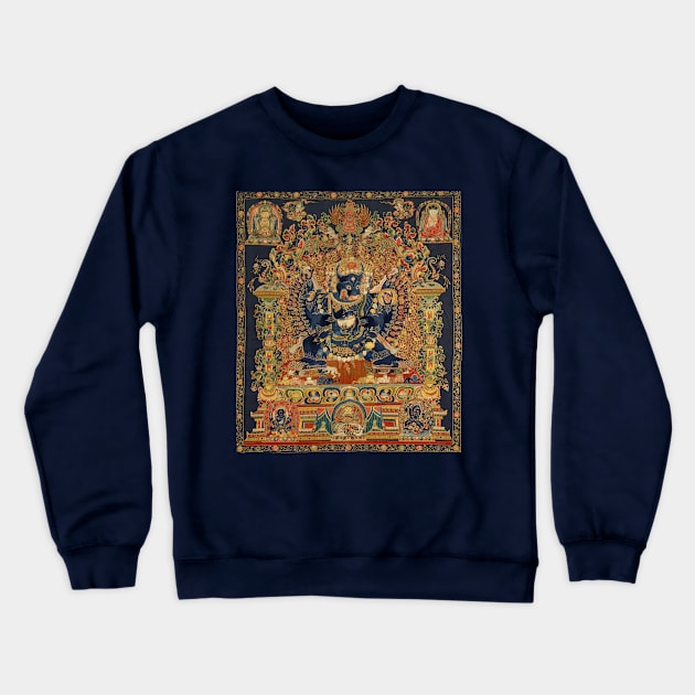 The Deity Vajrabhairava, Tantric Form of the Bodhisattva Manjushri Crewneck Sweatshirt by AlexMir